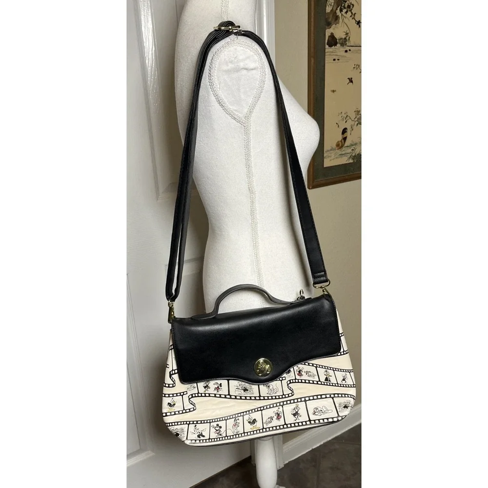 Her Universe Disney 100 Mickey Mouse And Friends Film Reel Satchel‎ Bag Purse
